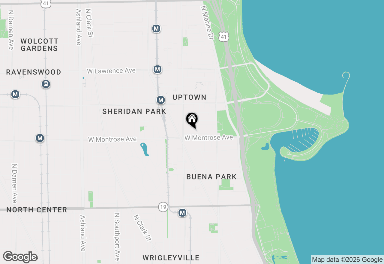 Map of 927 W Agatite Avenue #3S, Chicago, IL 60640