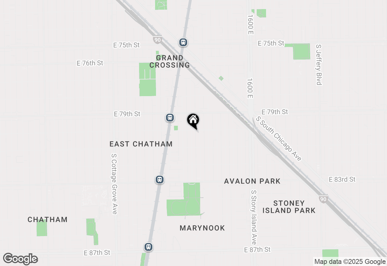 Map of 8007 S Avalon Avenue, Chicago, IL 60619