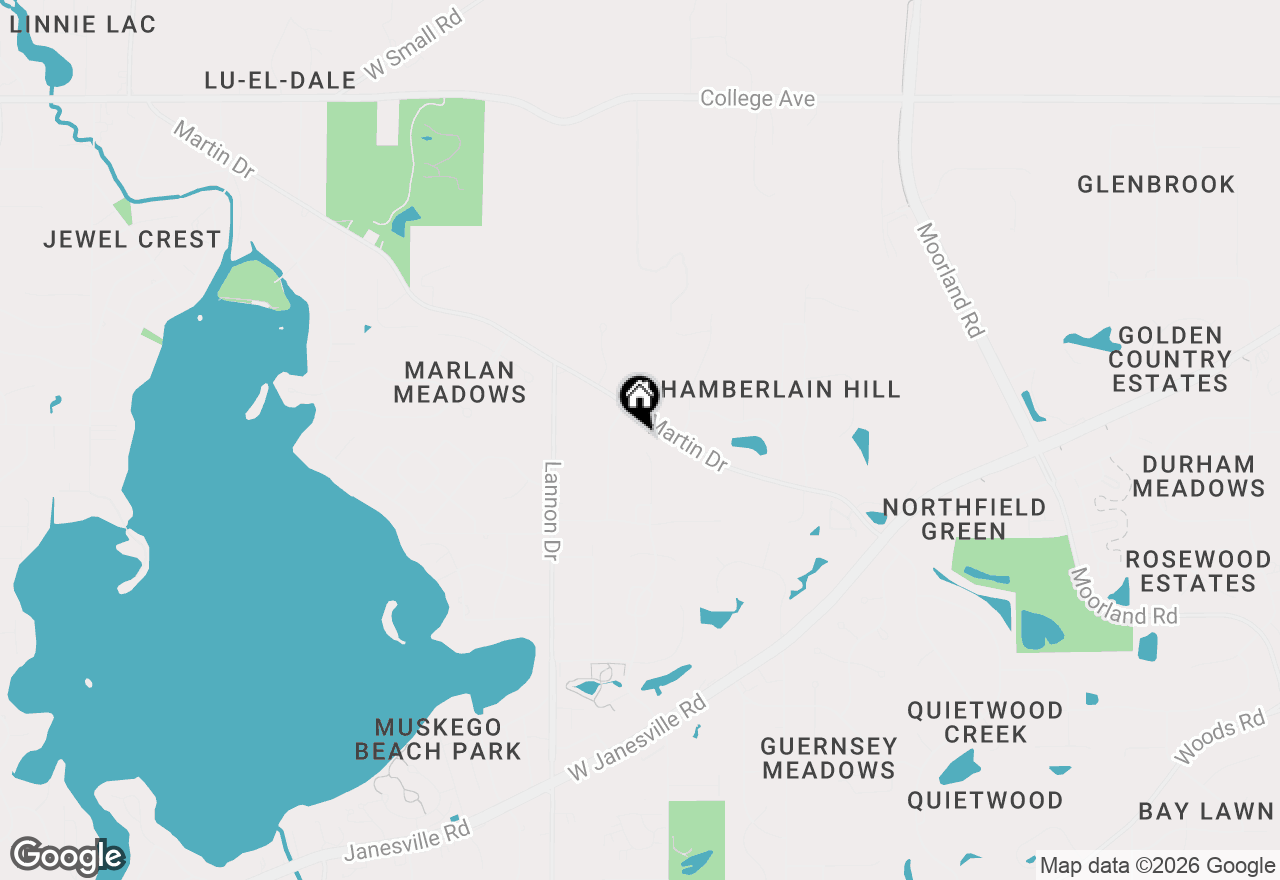 Map of S69W16890 Parkland Dr, Muskego, WI 53150