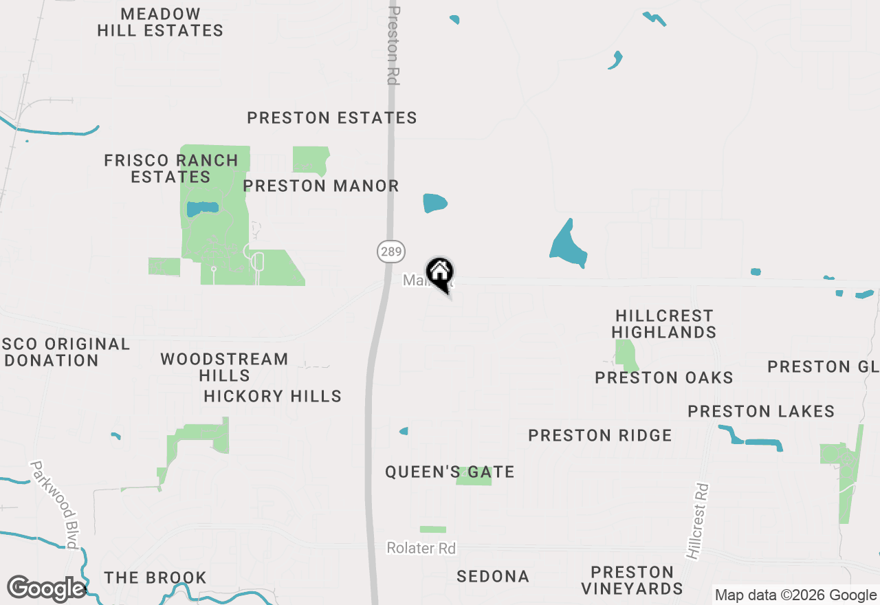 Map of 9452 Espalier Street, Frisco, TX 75035
