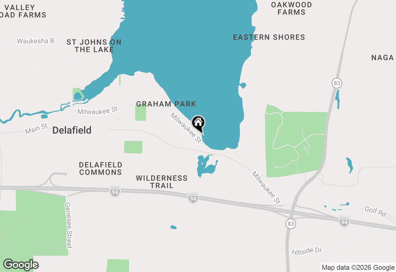 Map of 1603 Milwaukee St, Delafield, WI 53018