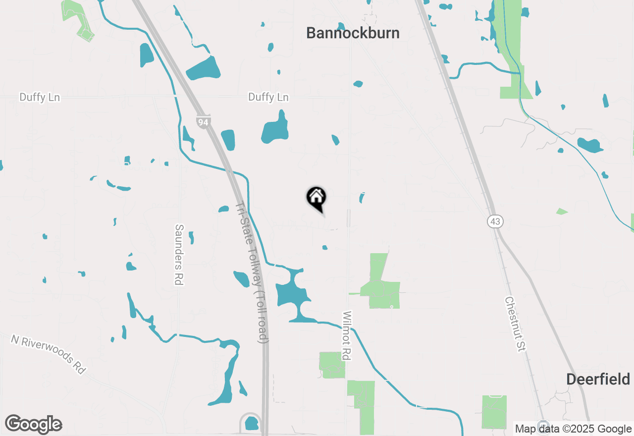 Map of 12138 Hickory Knoll Drive, Deerfield, IL 60015