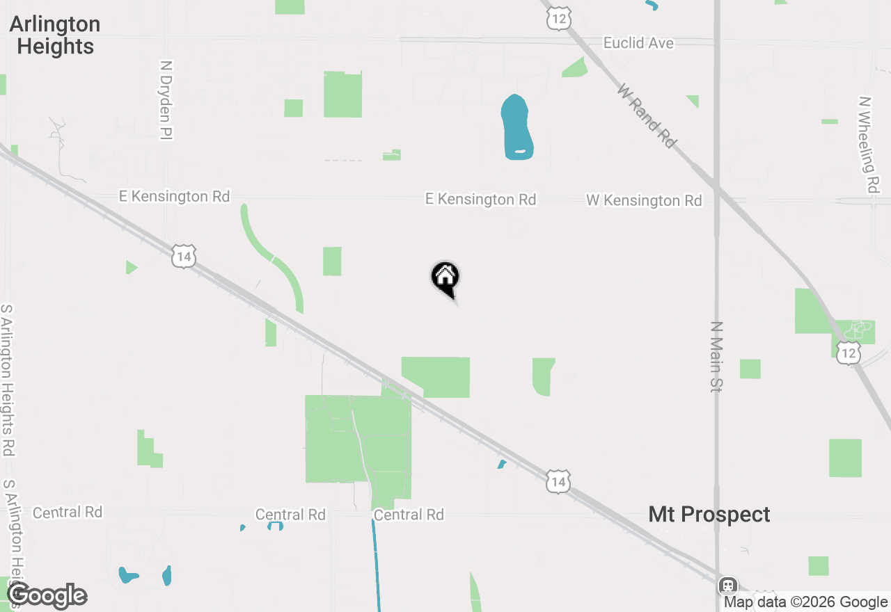 Map of 431 S Rammer Avenue, Arlington Heights, IL 60004