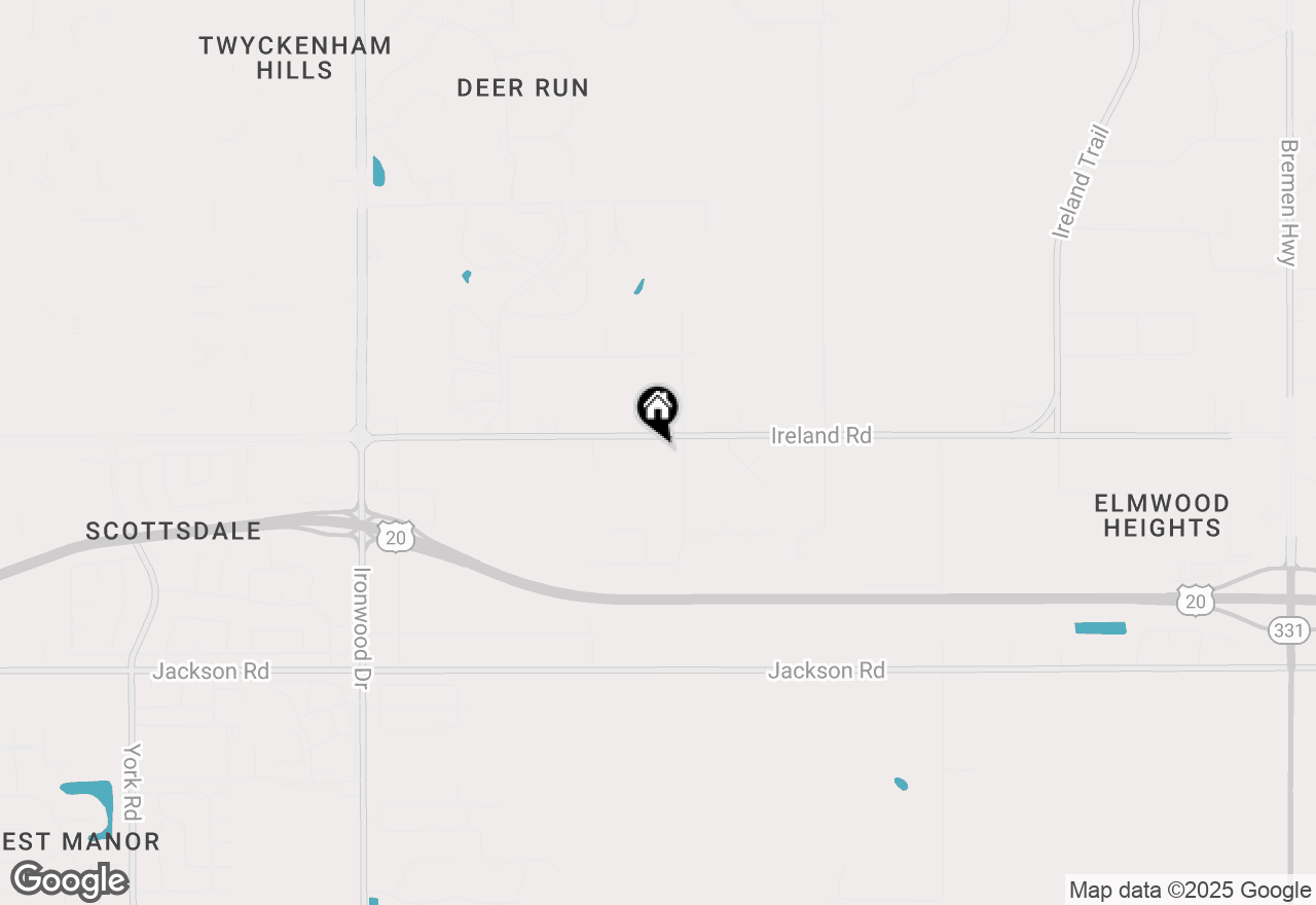 Map of 17380 Ireland Road, South Bend, IN 46614