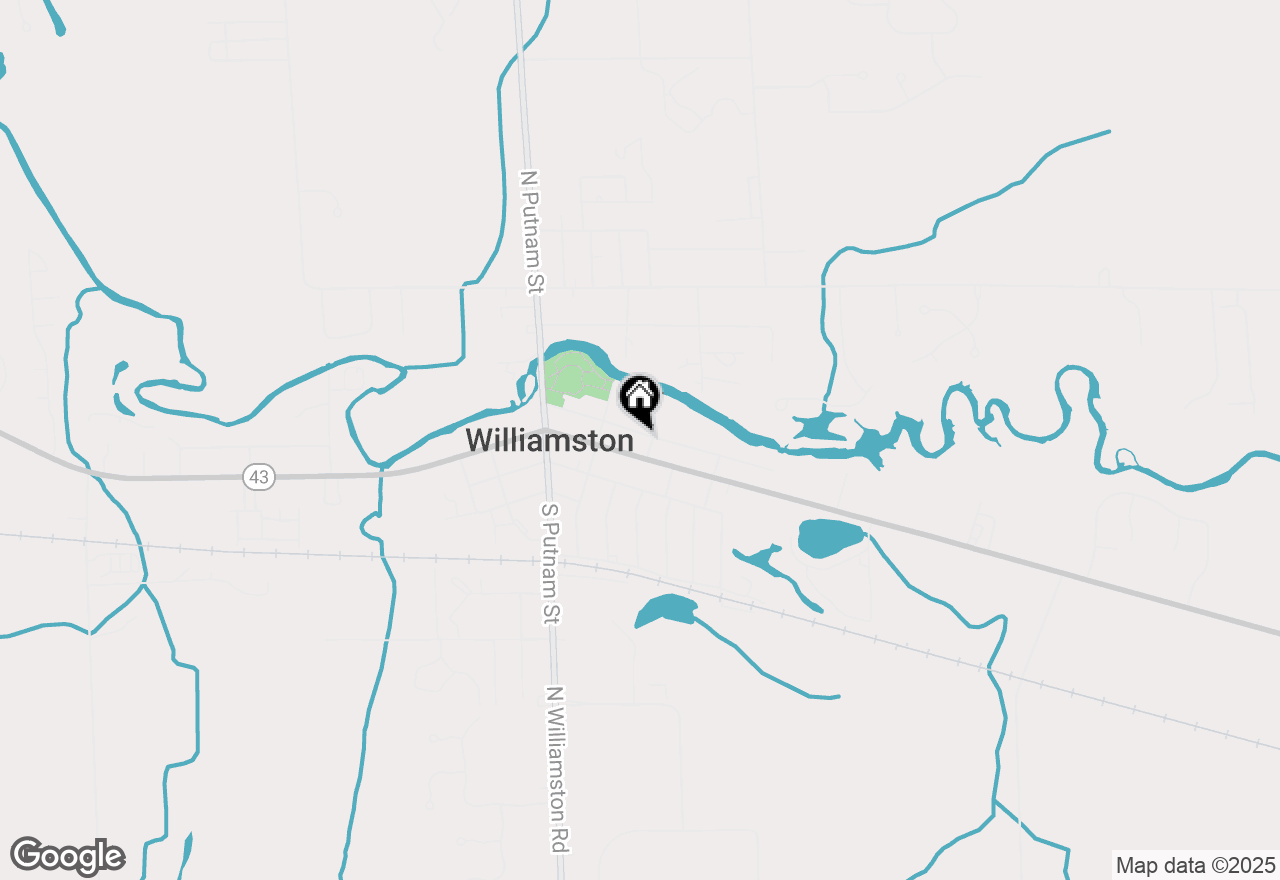 Map of 308 High Street, Williamston, MI 48895