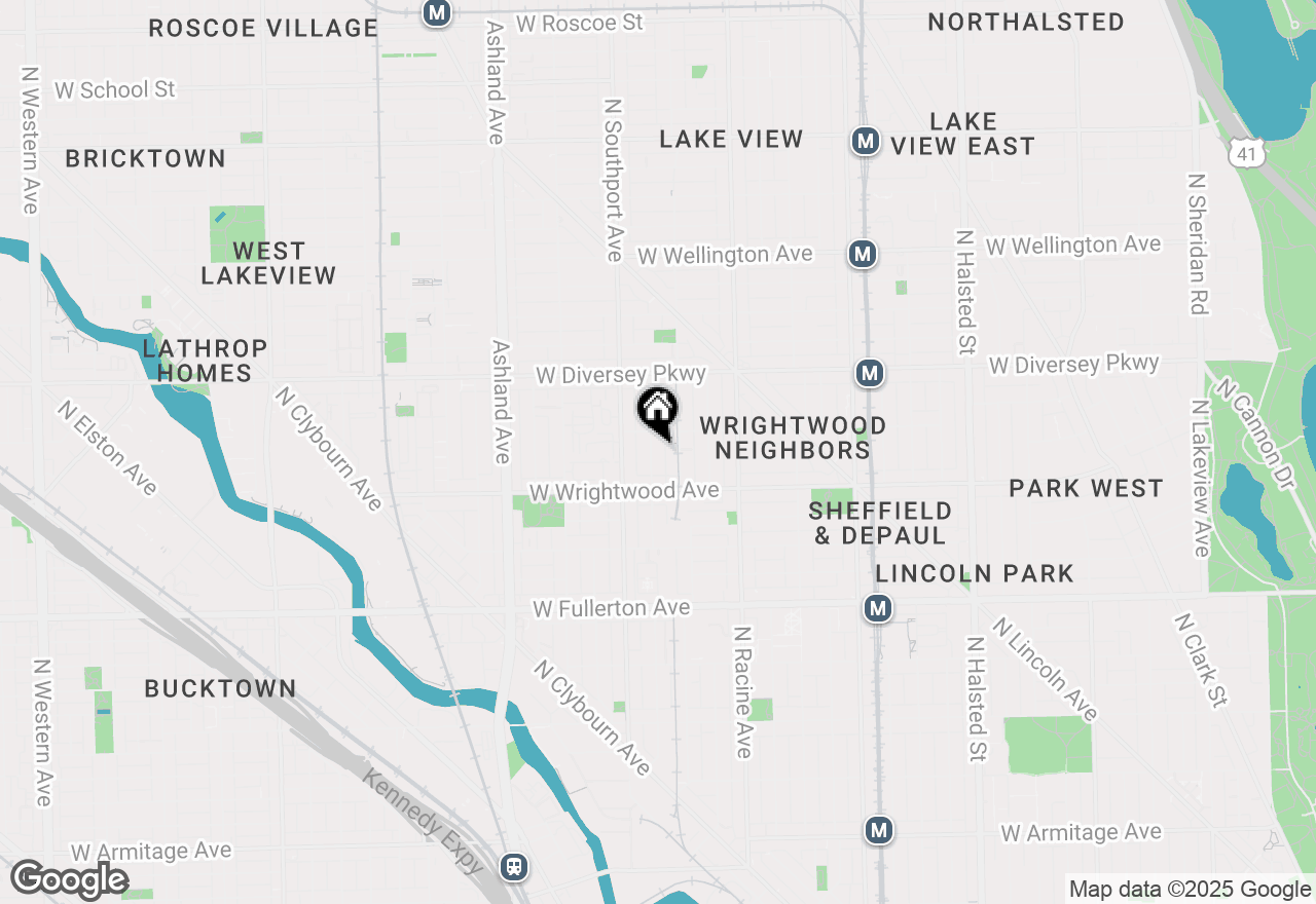 Map of 2639 N Wayne Avenue #1, Chicago, IL 60614