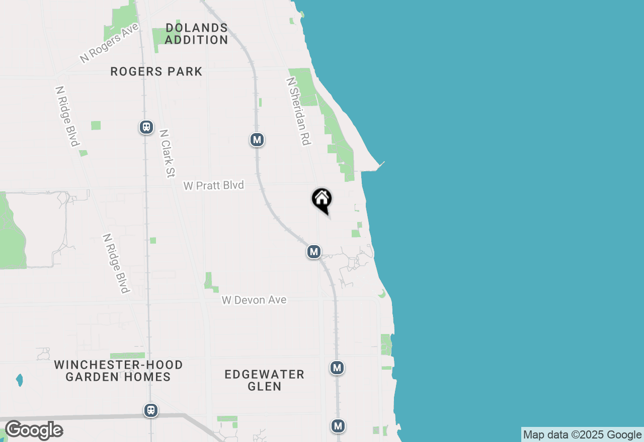 Map of 6619 N Sheridan Road #401, Chicago, IL 60626