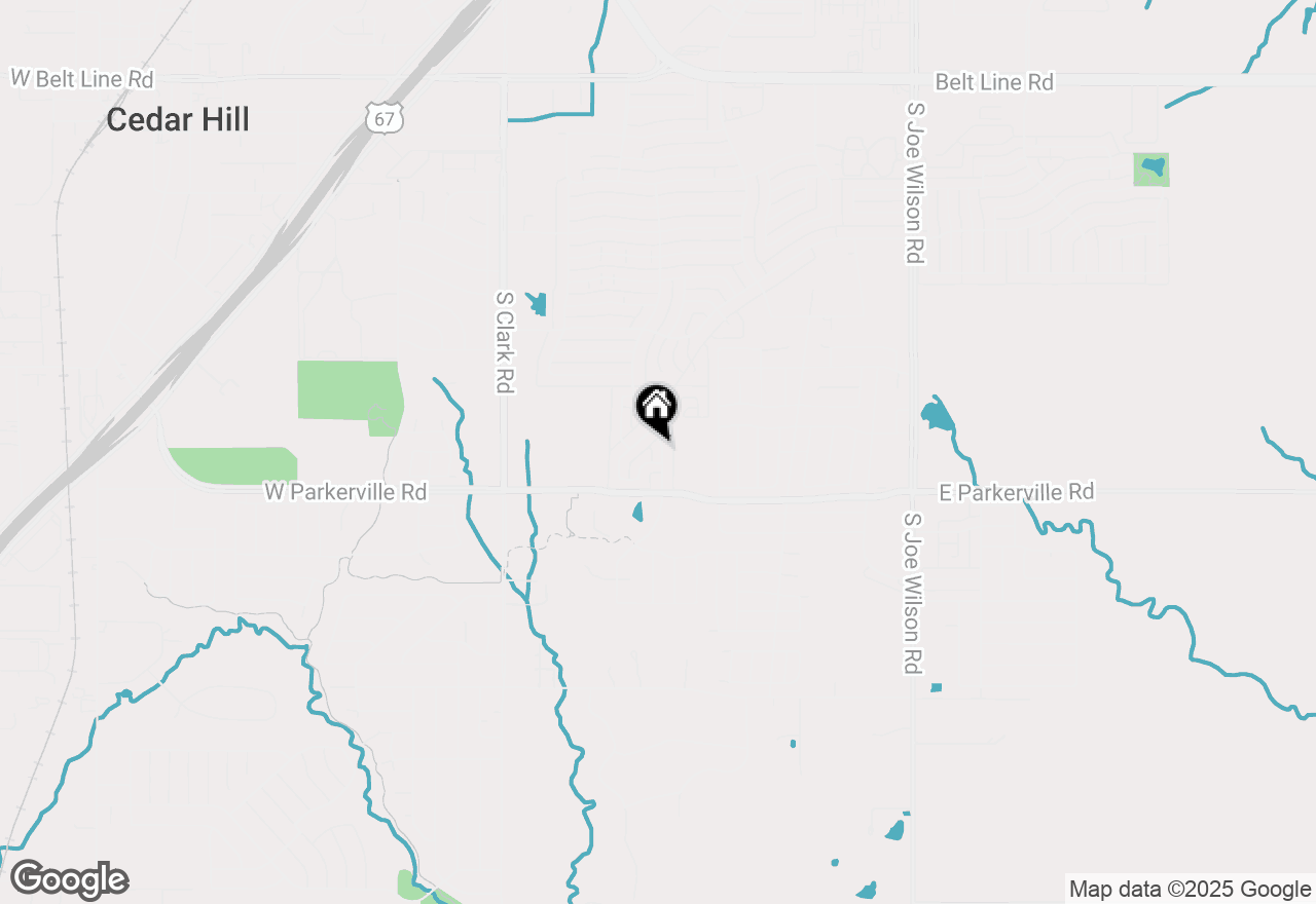 Map of 707 S Highland Drive, Cedar Hill, TX 75104