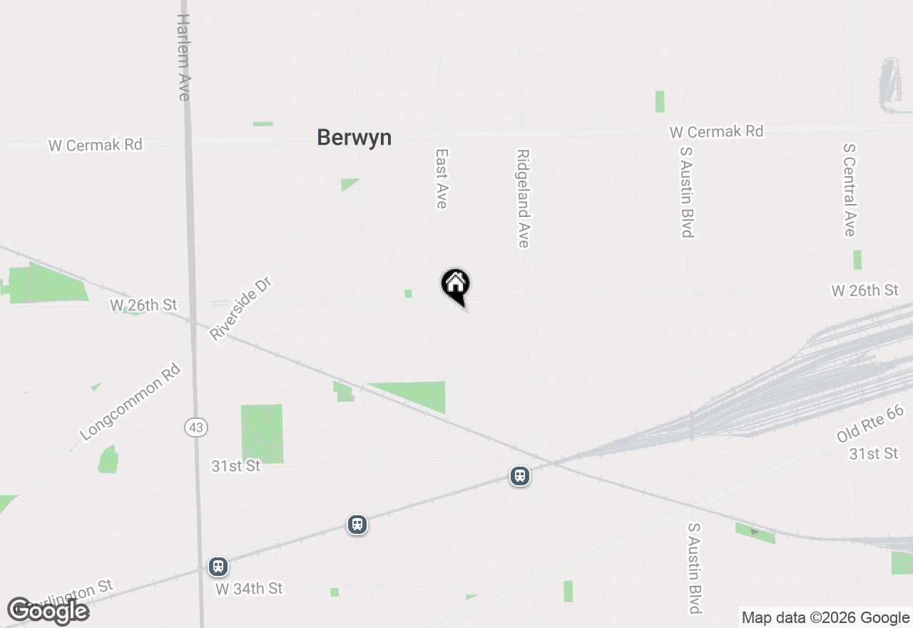 Map of 6535 26th Place, Berwyn, IL 60402