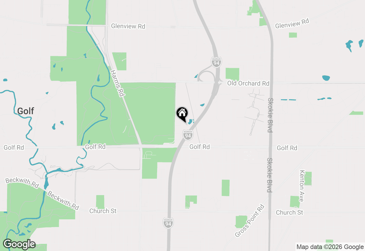 Map of 9725 Woods Drive #1203, Skokie, IL 60077