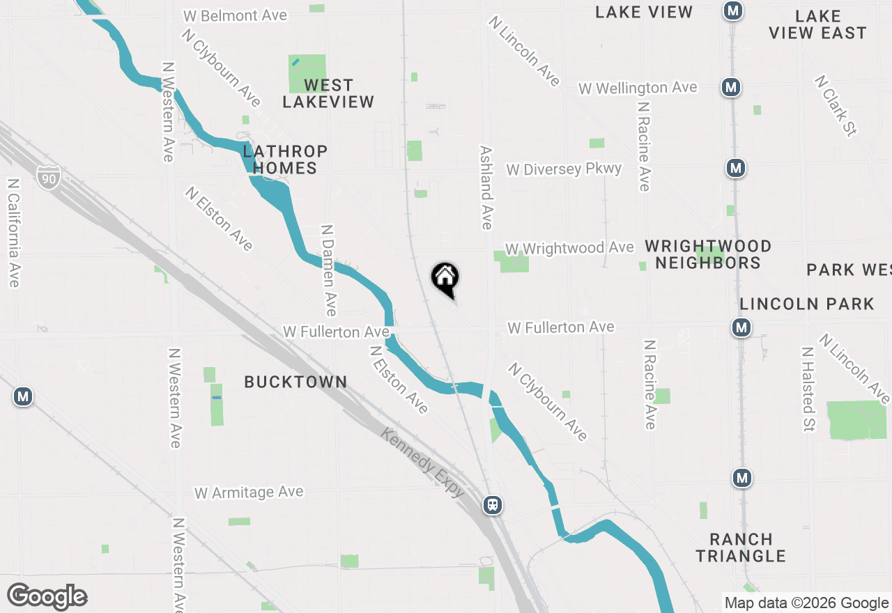 Map of 2450 N Clybourn Avenue #2, Chicago, IL 60614