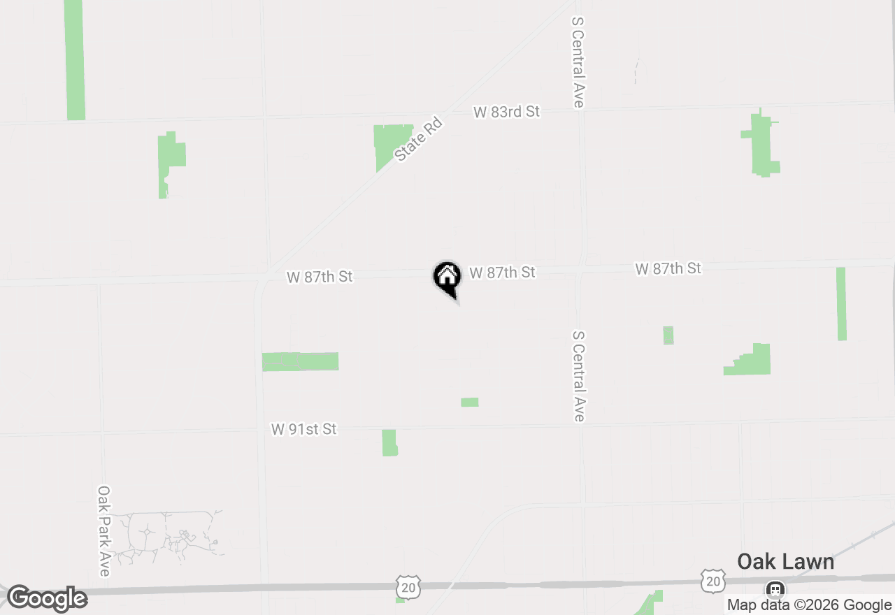 Map of 5910 W 88th Street, Oak Lawn, IL 60453