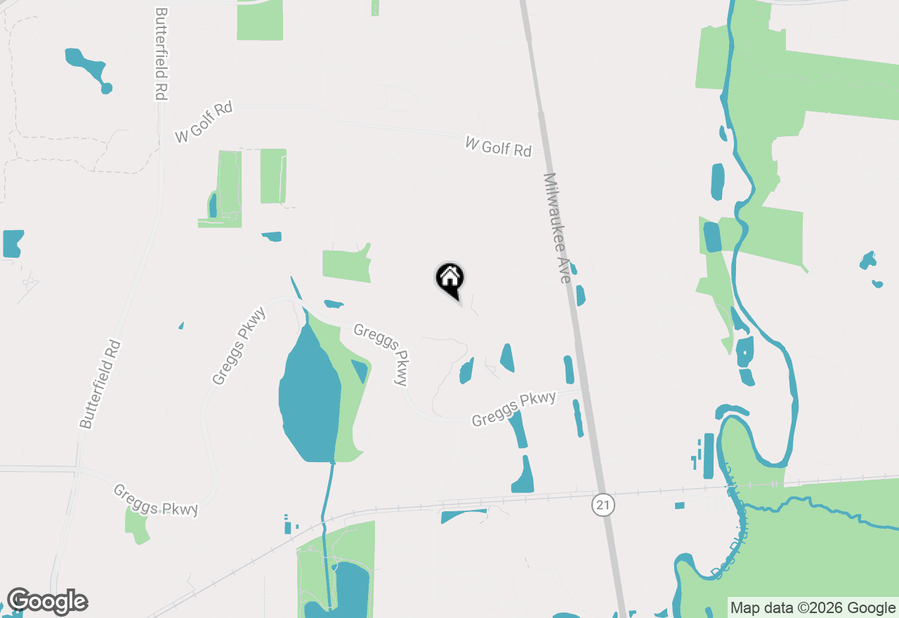 Map of 332 Colonial Drive, Vernon Hills, IL 60061