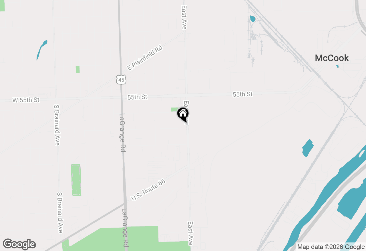 Map of 9610 W 57th Street, Countryside, IL 60525