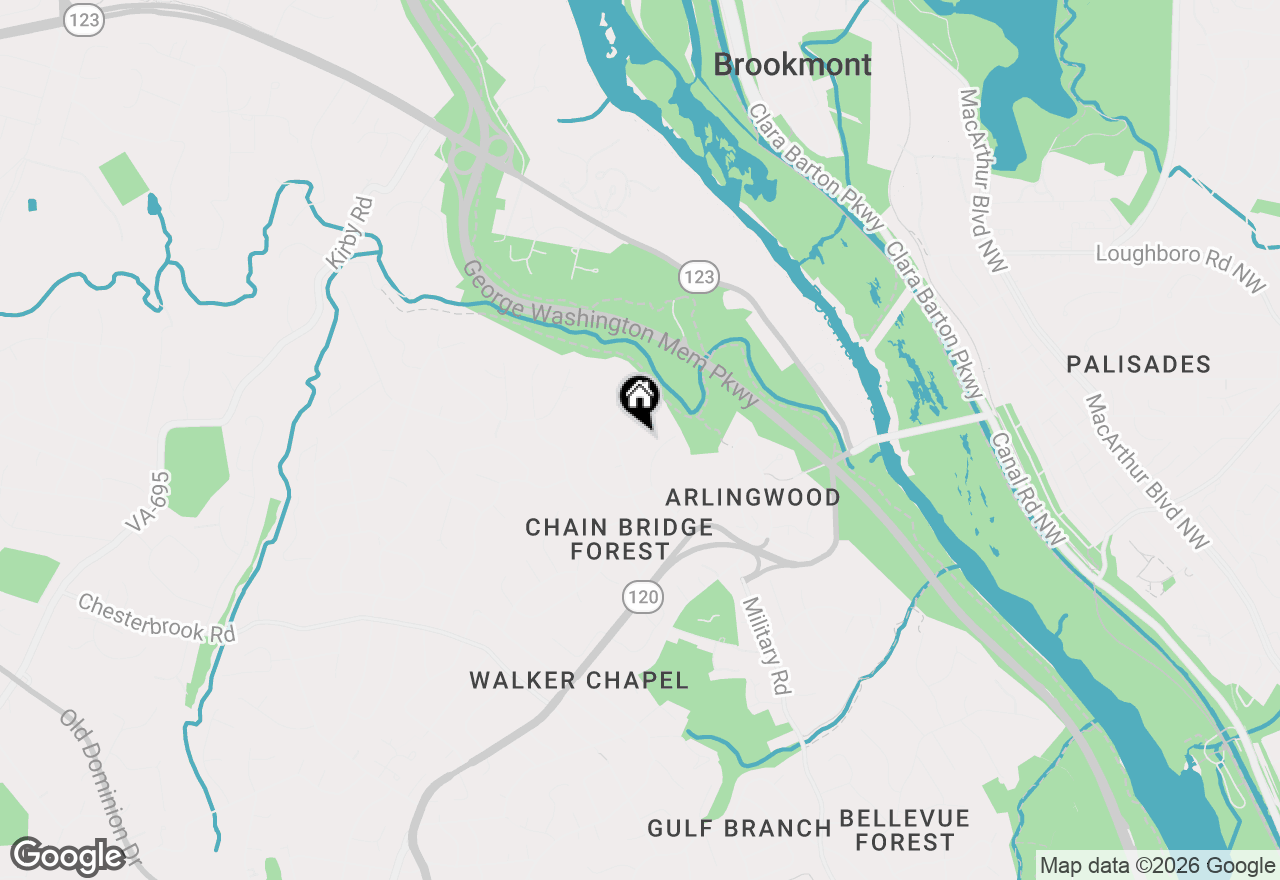 Map of 4090 Ridgeview Circle, Mclean, VA 22101