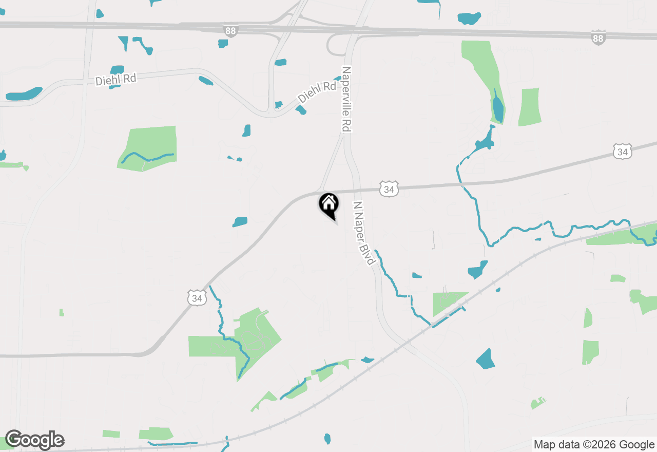 Map of 1436 Naperville Wheaton Road #100, Naperville, IL 60540