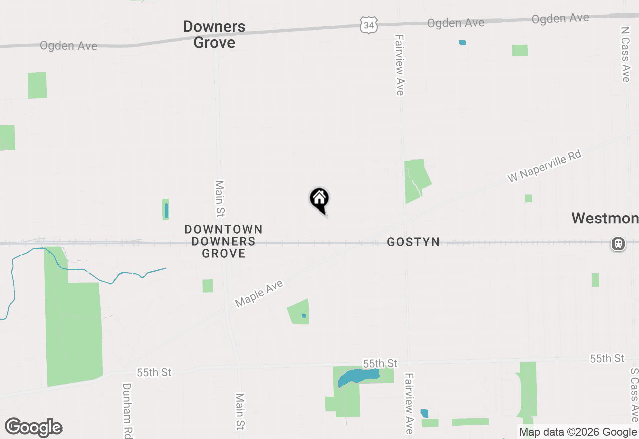 Map of 4938 Stanley Avenue, Downers Grove, IL 60515