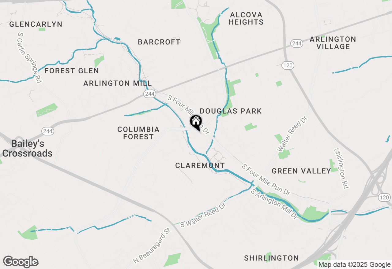 Map of 1519 S George Mason Drive #10, Arlington, VA 22204