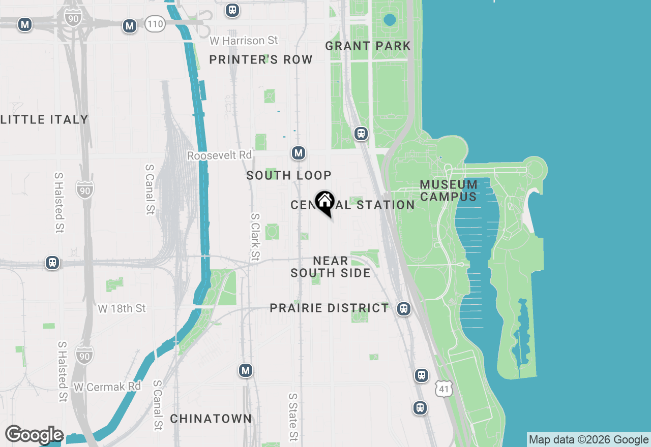 Map of 1440 S Michigan Avenue #219, Chicago, IL 60605