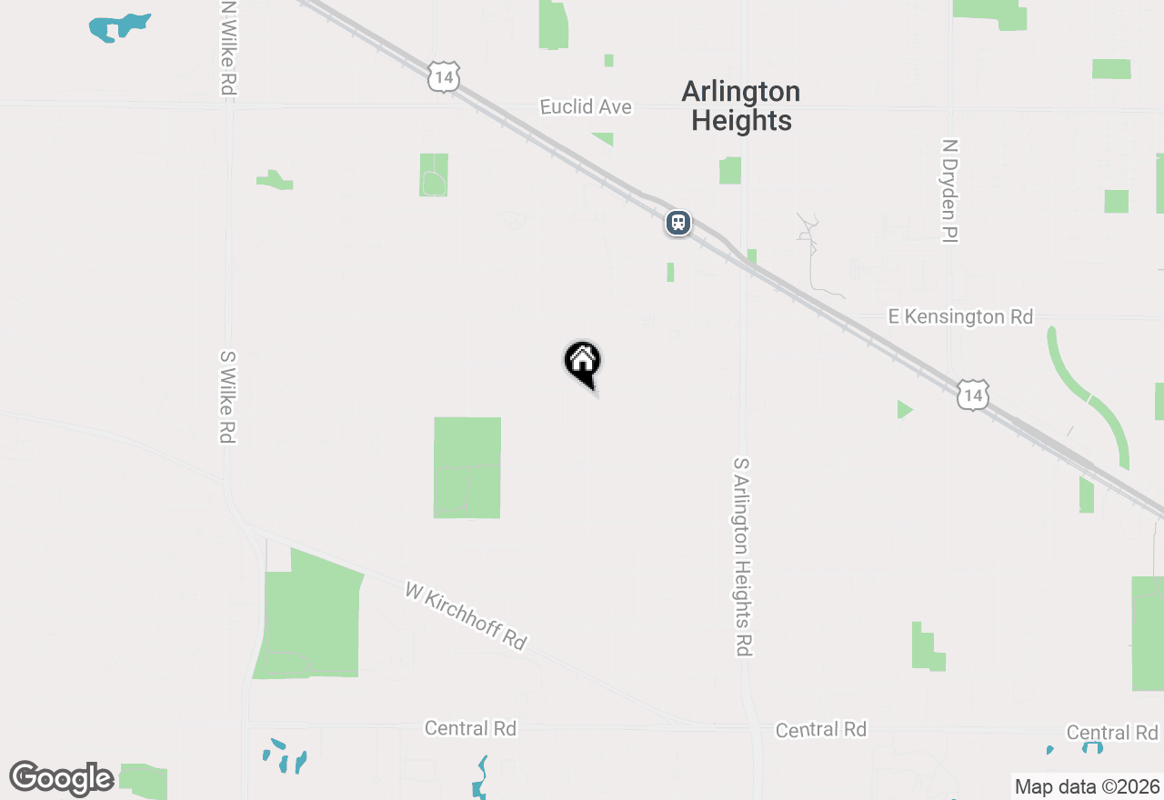 Map of 304 S Mitchell Avenue, Arlington Heights, IL 60005