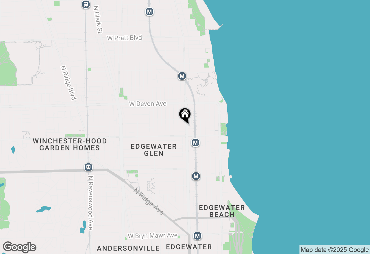 Map of 6232 N Broadway Street #2, Chicago, IL 60660