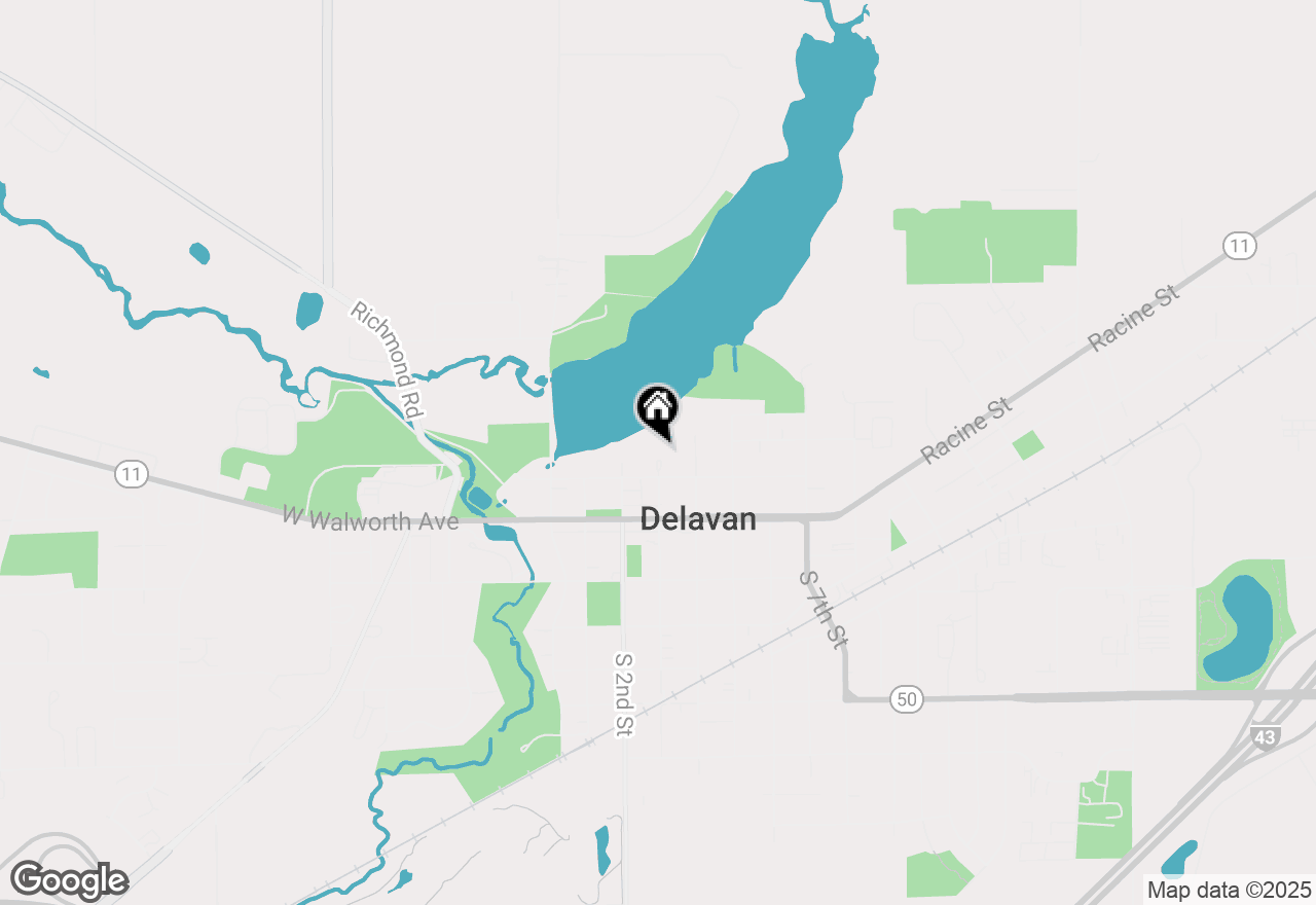 Map of 213 N Third St, Delavan, WI 53115