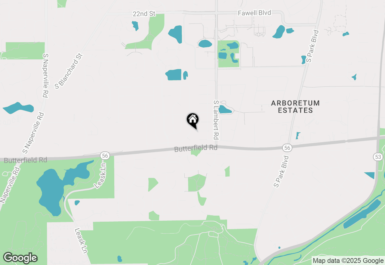 Map of 2005 Brentwood Lane, Wheaton, IL 60189