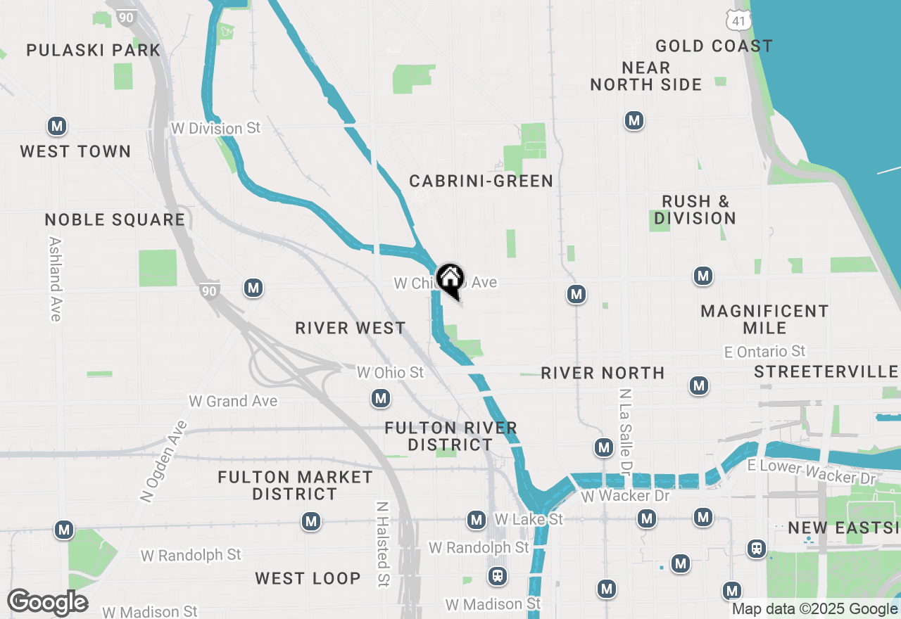Map of 720 N Larrabee Street #1701, Chicago, IL 60654