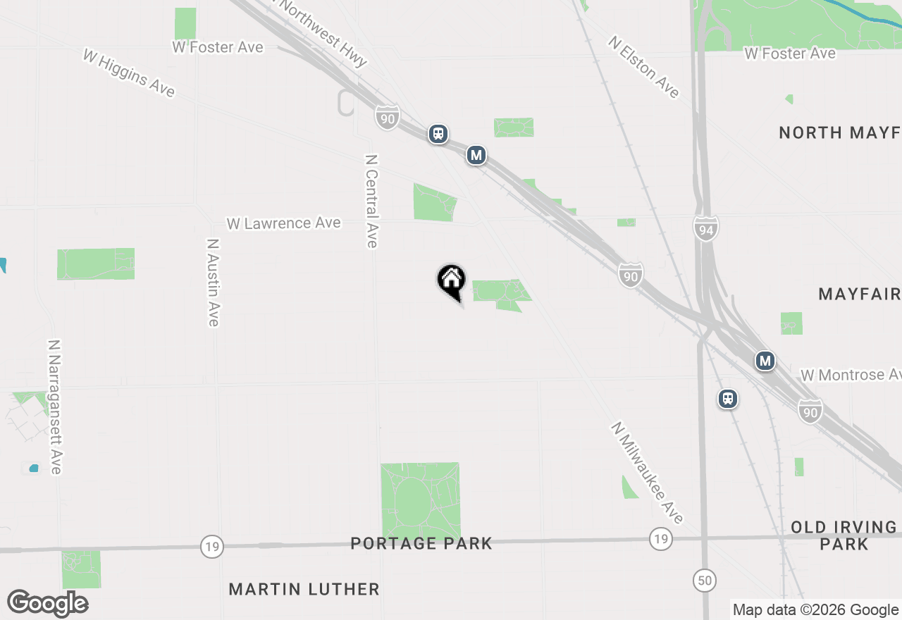 Map of 4542 N Long Avenue, Chicago, IL 60630
