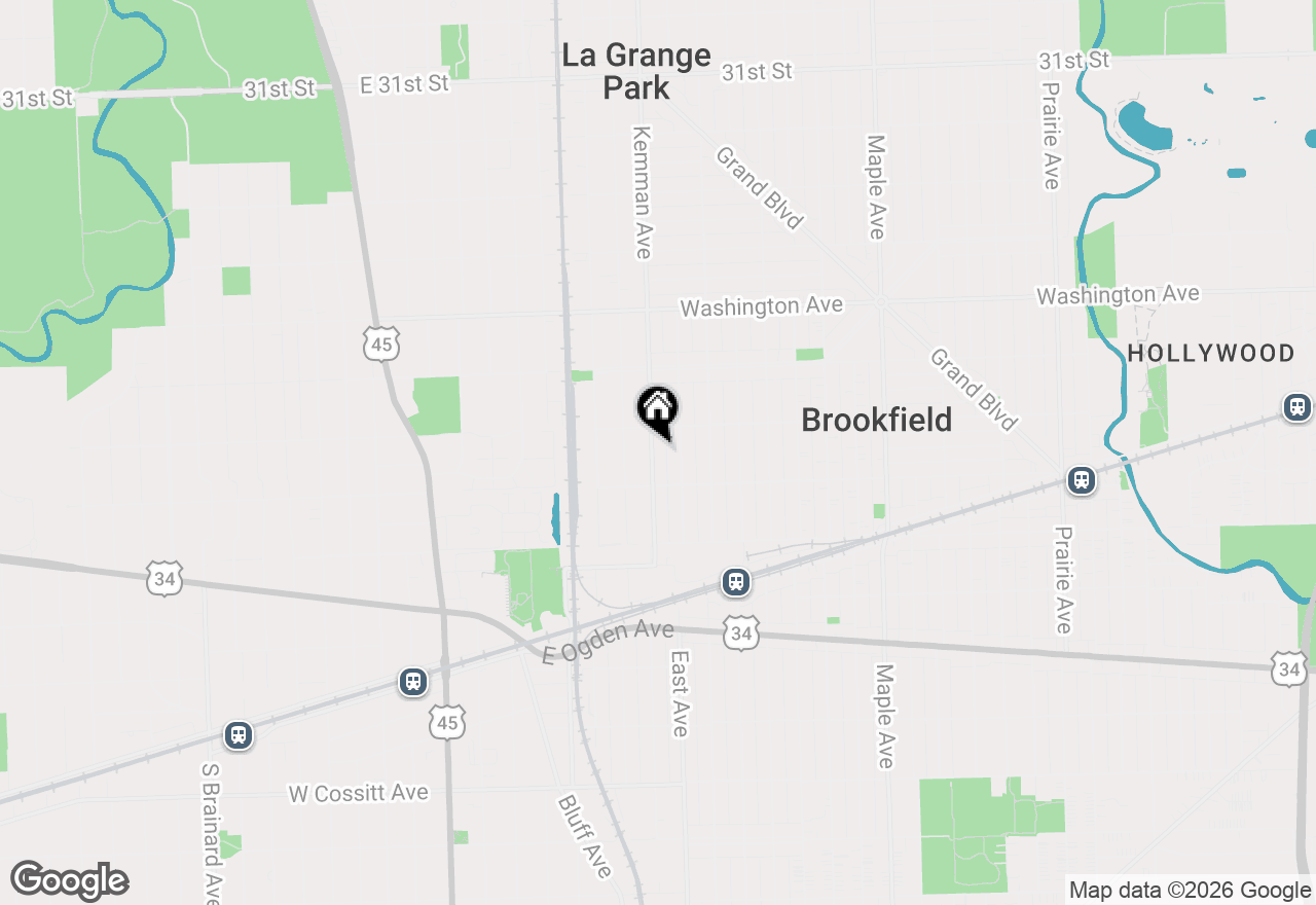 Map of 3721 Kemman Avenue, Brookfield, IL 60513