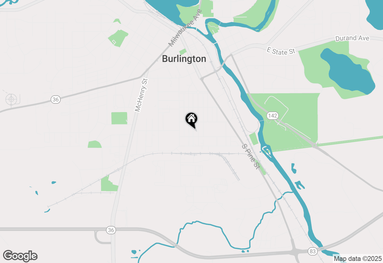 Map of 440 Edward St, Burlington, WI 53105