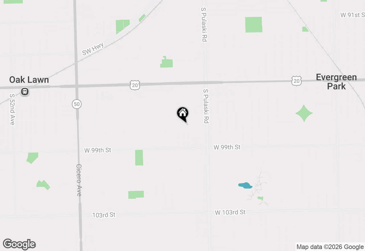 Map of 9724 S Karlov Avenue #304, Oak Lawn, IL 60453
