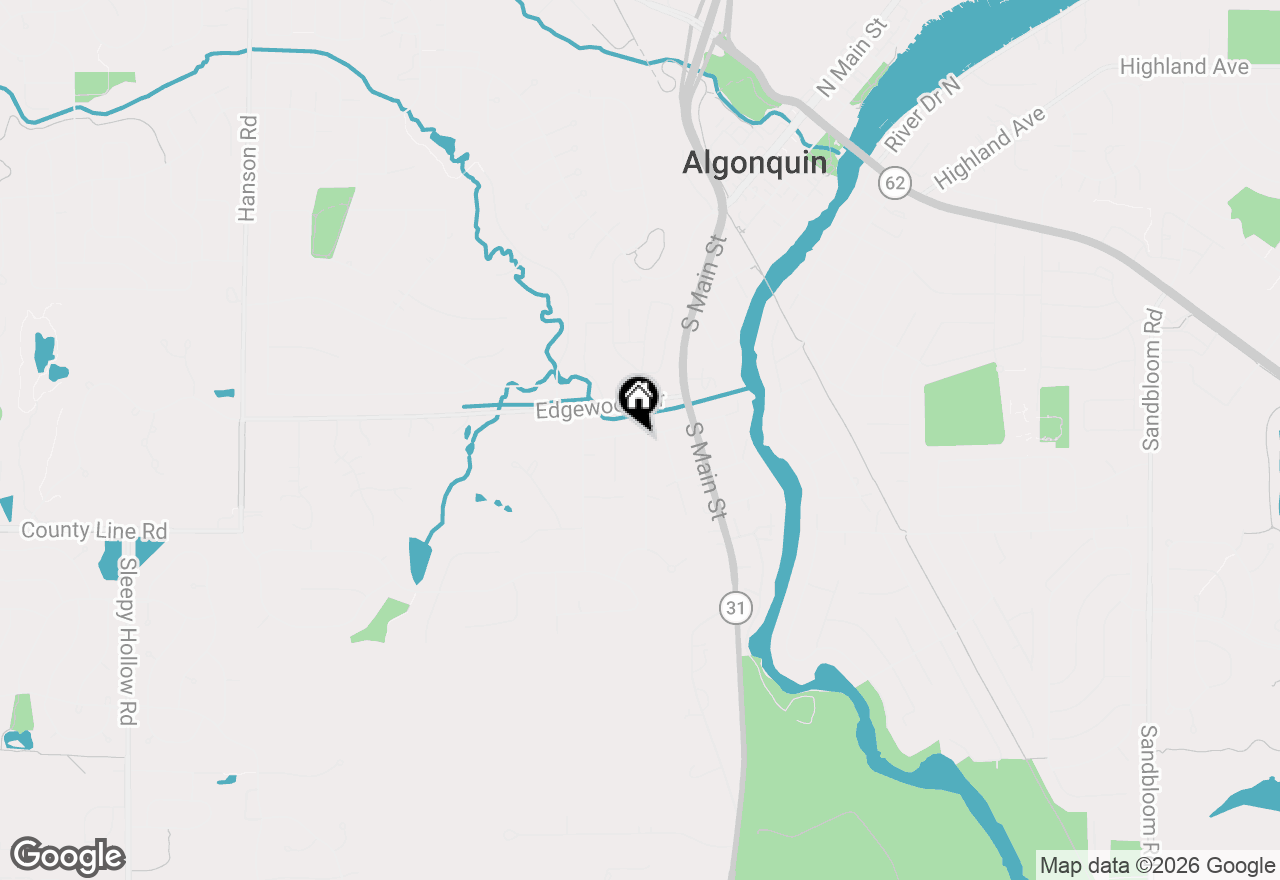 Map of 1200 Hillside View, Algonquin, IL 60102