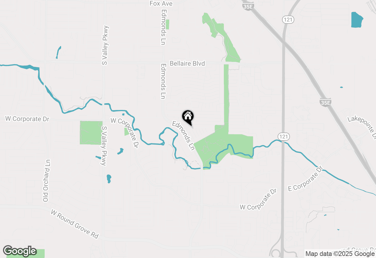 Map of 807 Burr Oak Drive, Lewisville, TX 75067