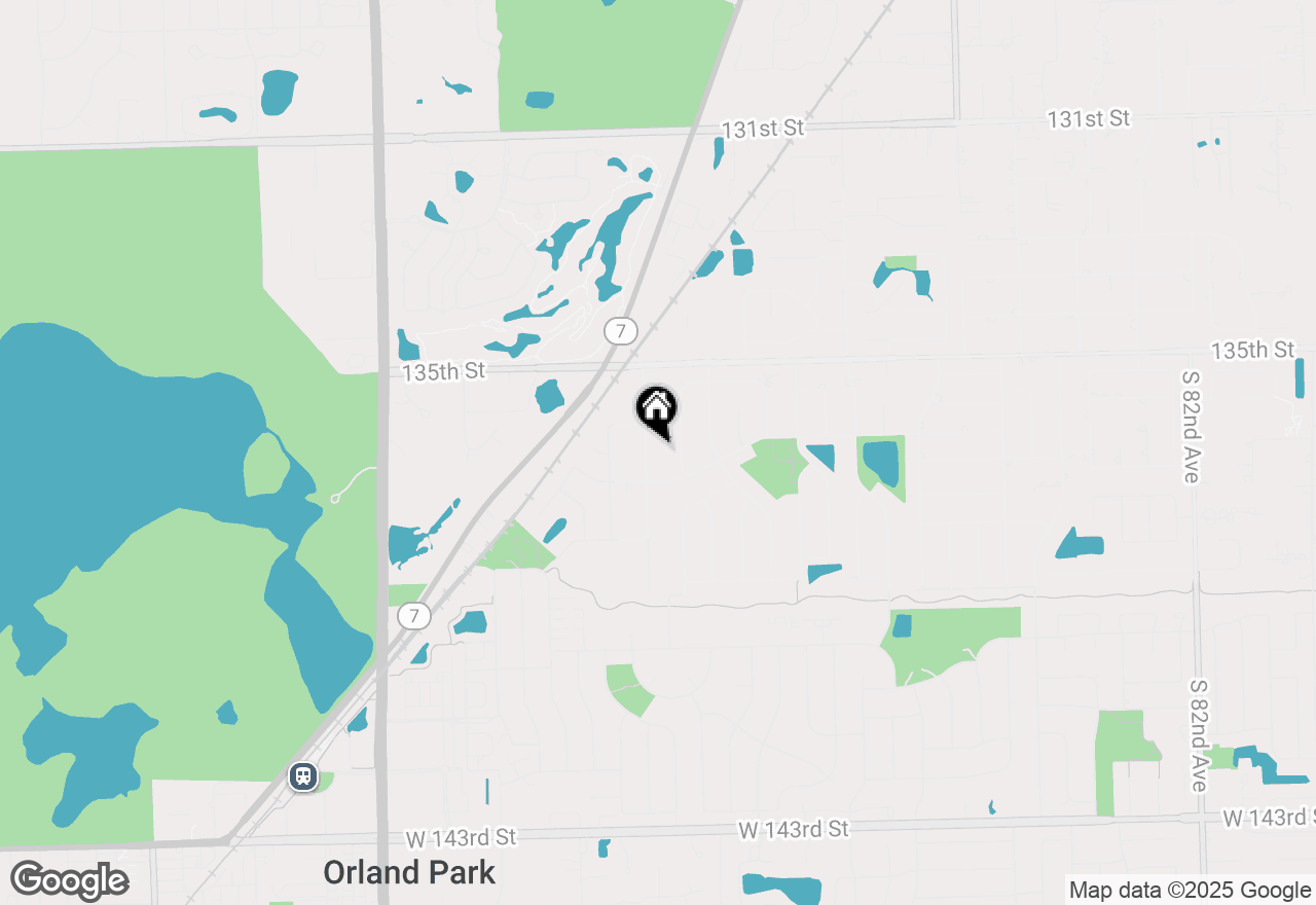 Map of 13621 Elm Street, Orland Park, IL 60462