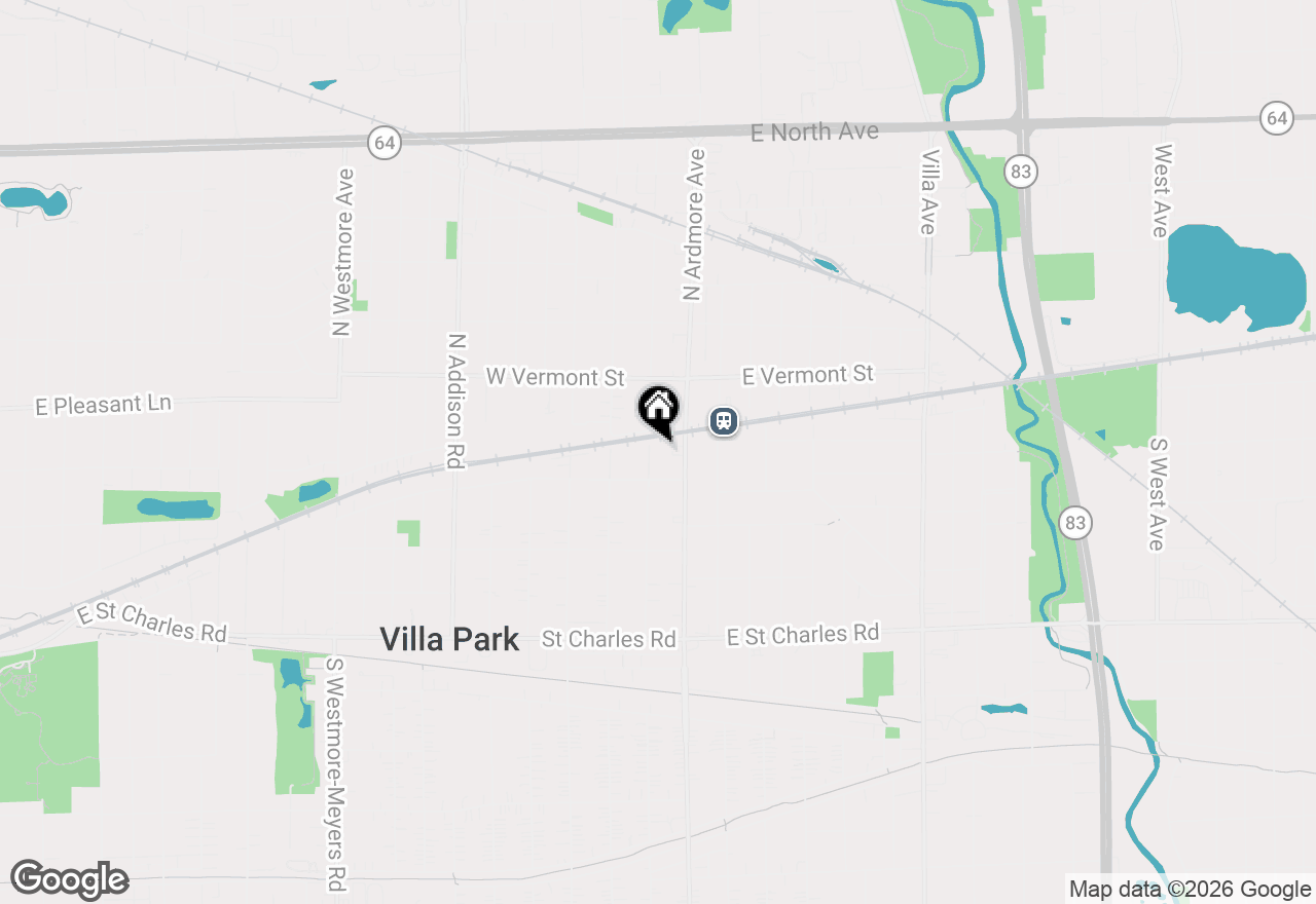 Map of 327 N Princeton Avenue #9, Villa Park, IL 60181