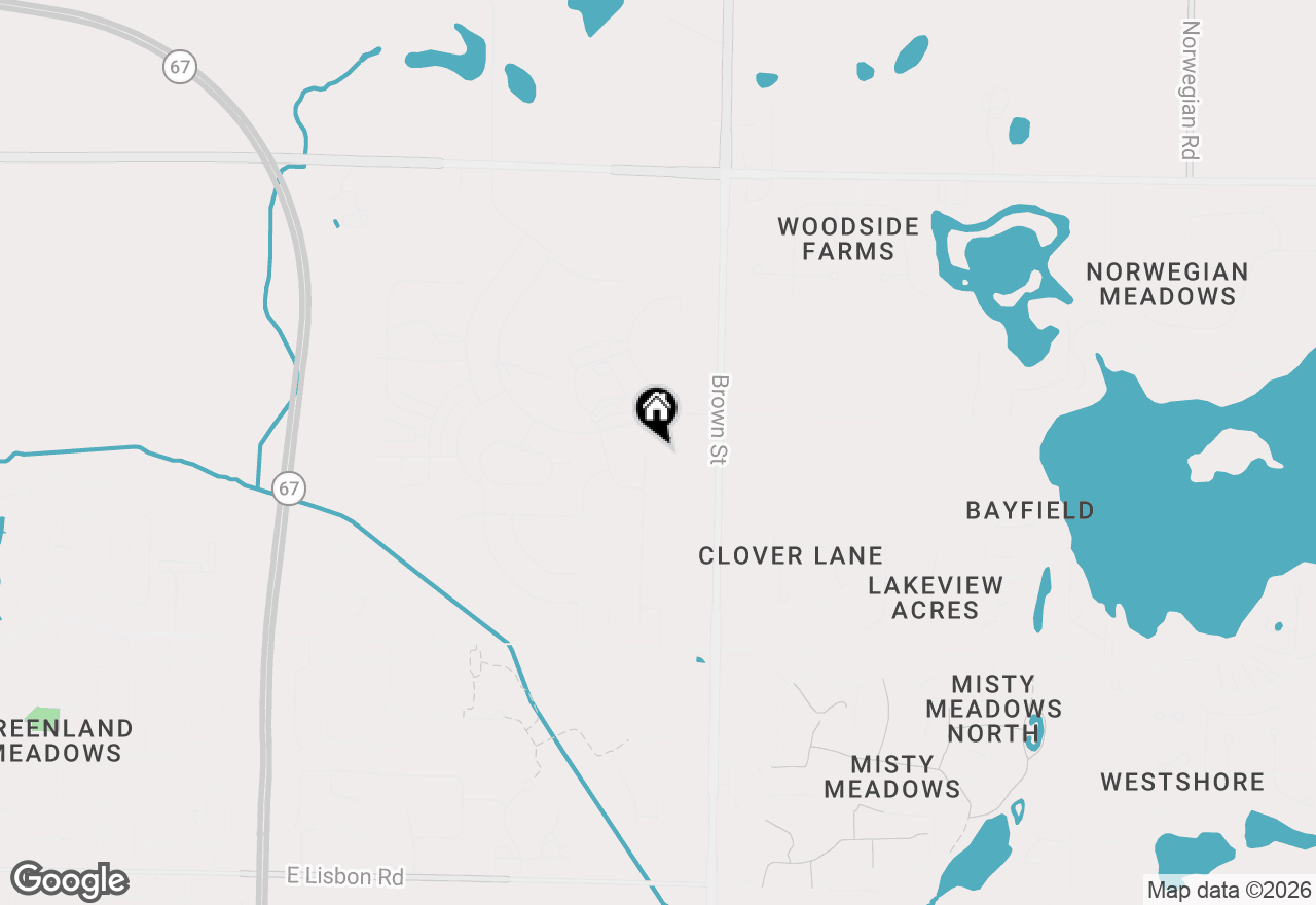 Map of 1539 Miller Ct, Oconomowoc, WI 53066