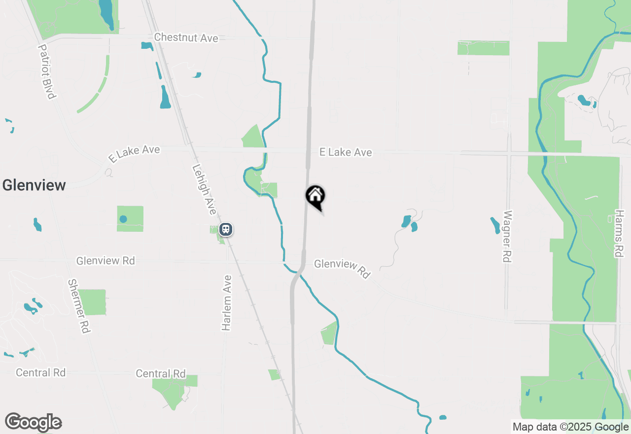 Map of 1154 Vernon Drive, Glenview, IL 60025