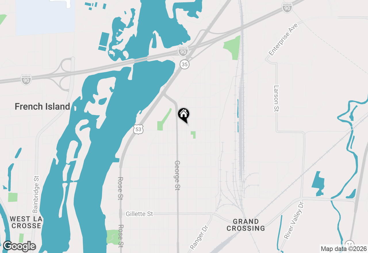 Map of 2311 Wood St, La Crosse, WI 54603