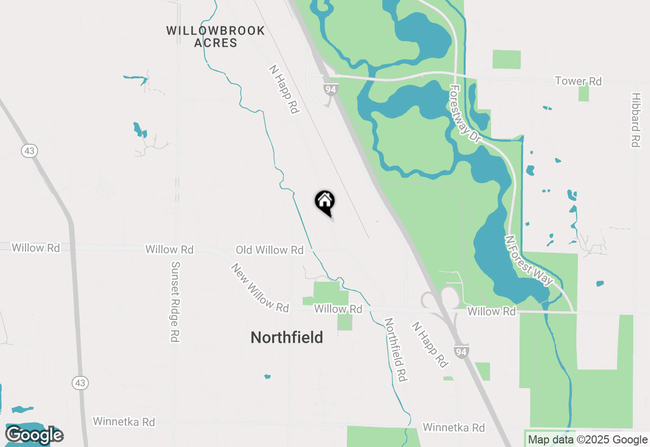 Map of 570 Happ Road, Northfield, IL 60093