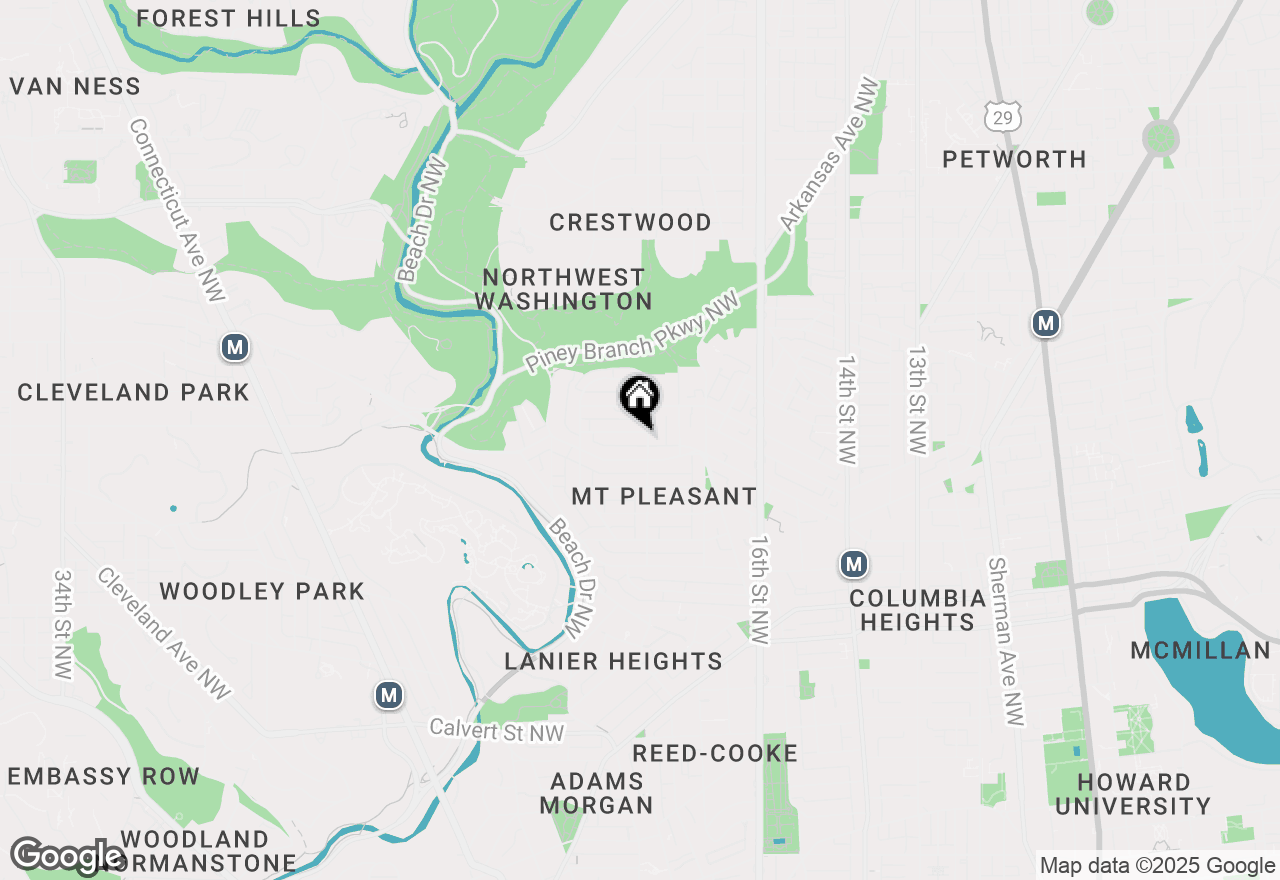 Map of 3324 18th Street Nw #1, Washington, DC 20010