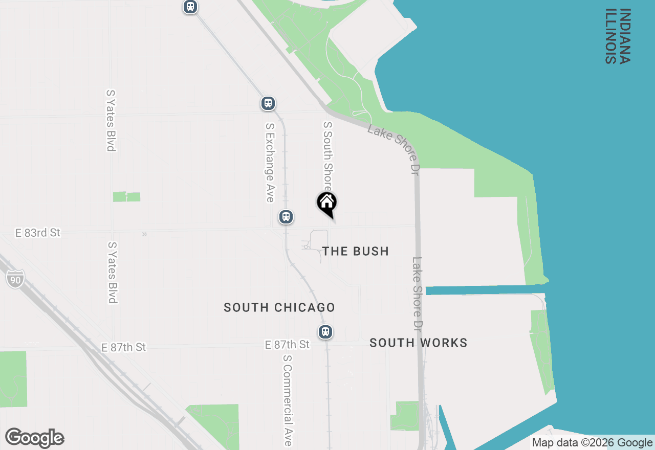 Map of 8256 S South Shore Drive, Chicago, IL 60617
