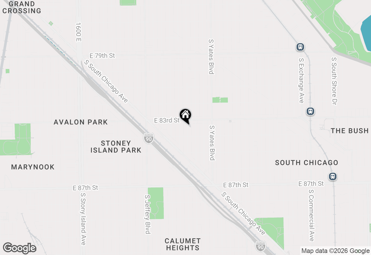 Map of 8326 S Luella Avenue, Chicago, IL 60617