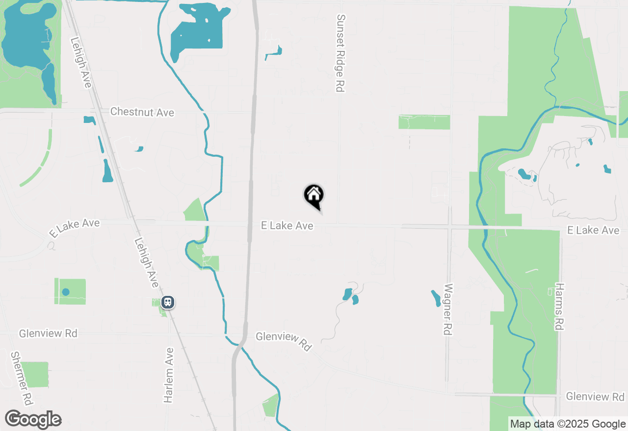 Map of 1347 London Lane, Glenview, IL 60025