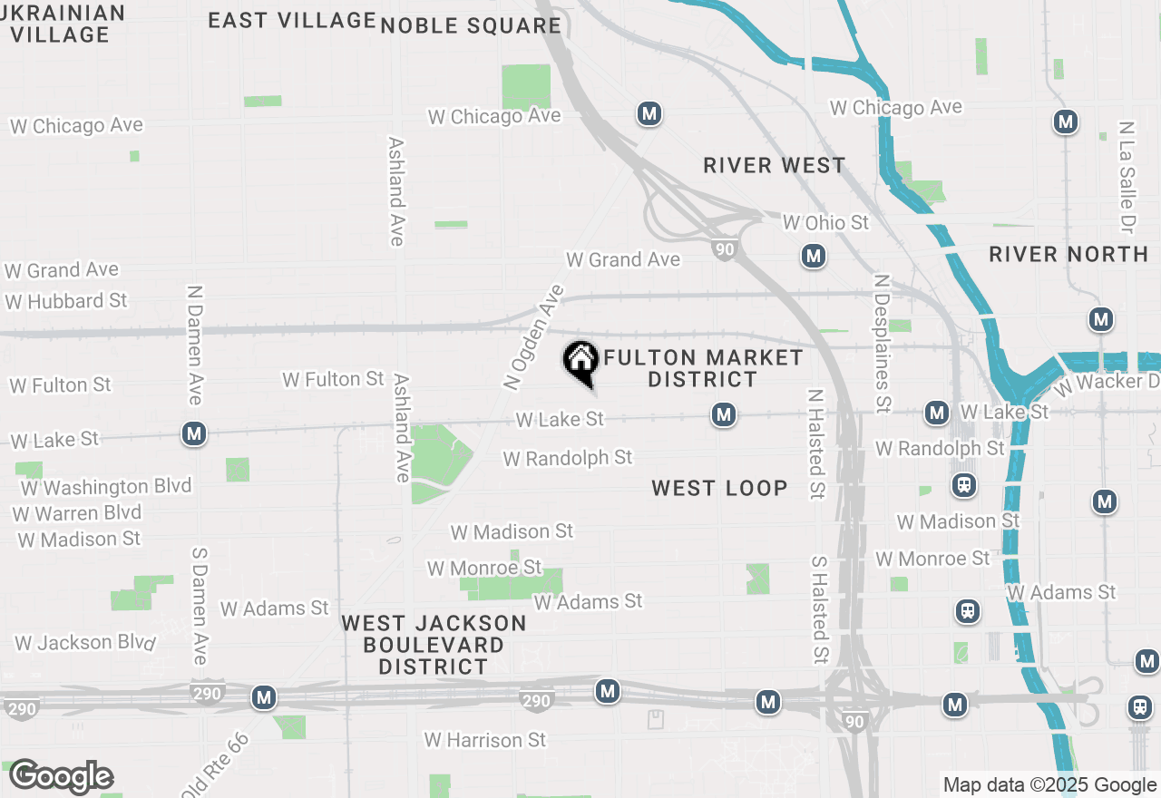 Map of 225 N Elizabeth Street #1713, Chicago, IL 60607