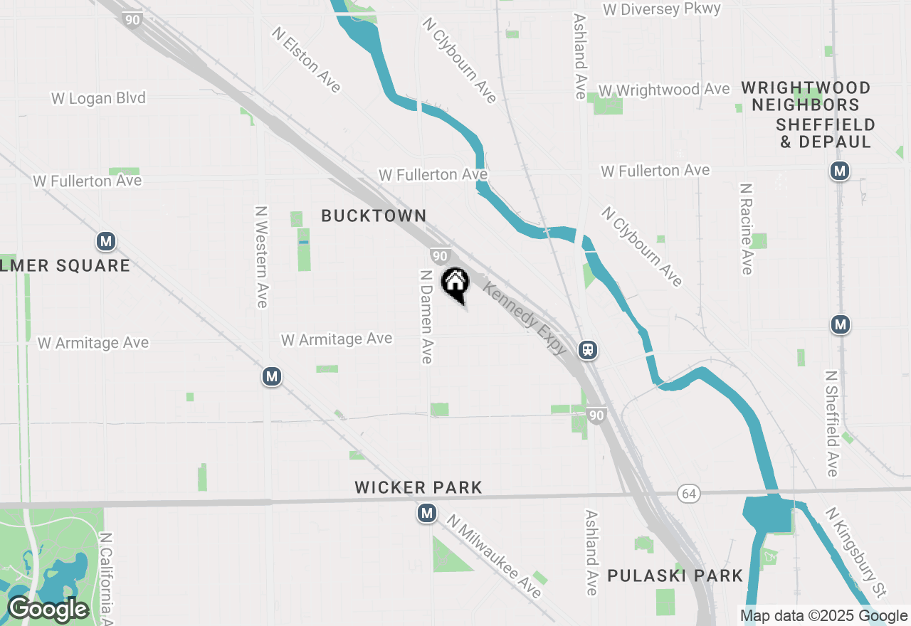 Map of 2035 N Winchester Avenue #BR, Chicago, IL 60614