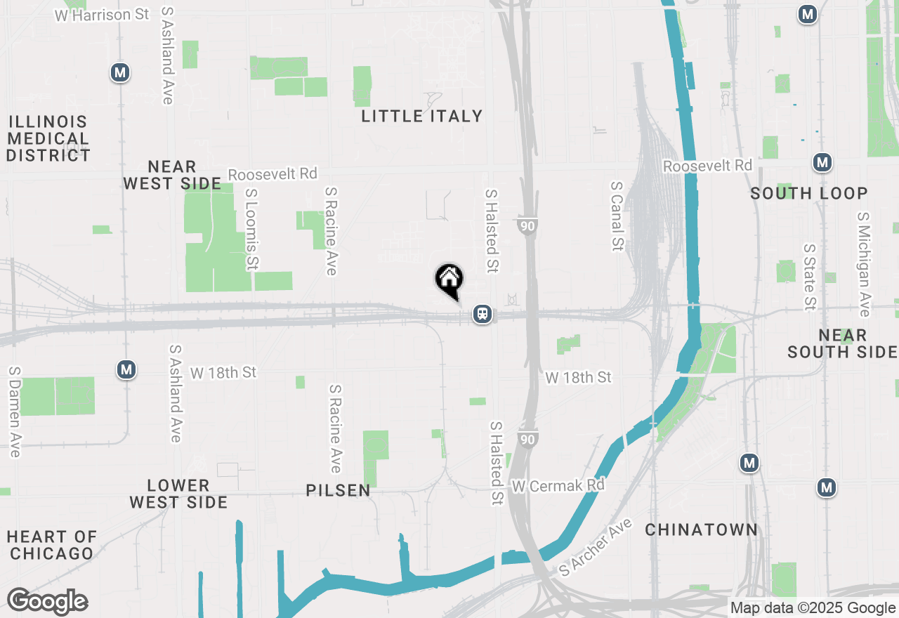 Map of 1525 S Sangamon Street #312, Chicago, IL 60608