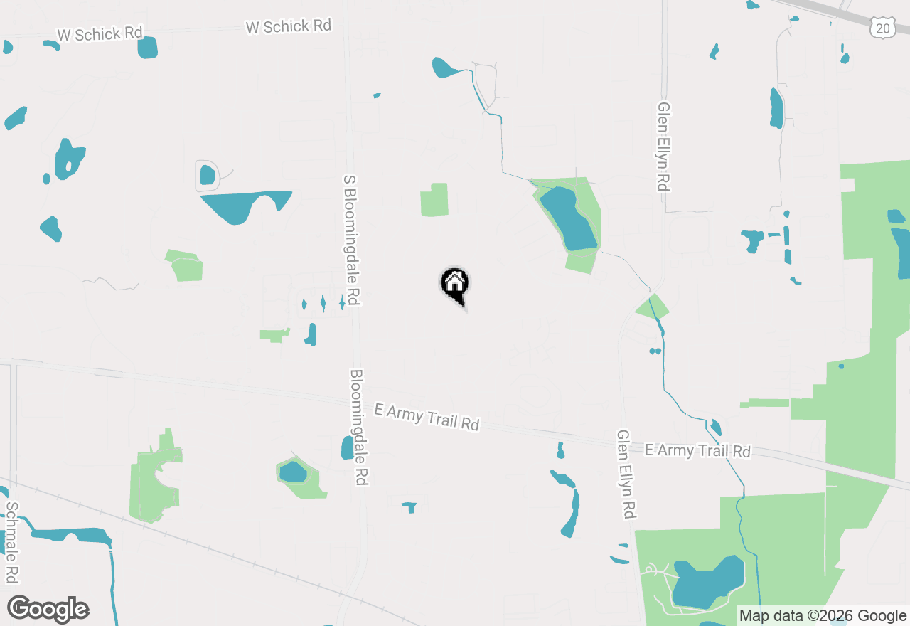 Map of 309 Plymouth Lane Nw, Bloomingdale, IL 60108