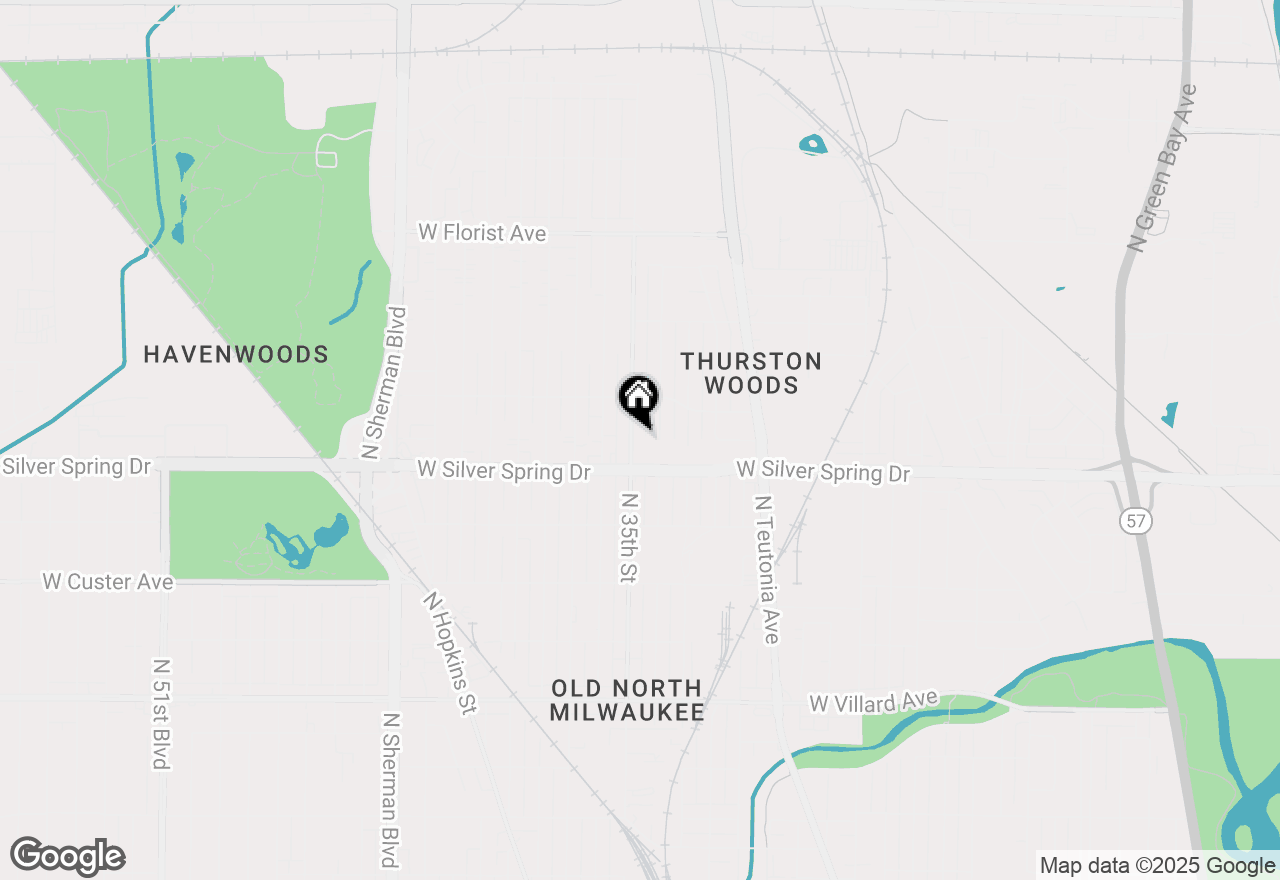 Map of 5638 N 35th St, Milwaukee, WI 53209