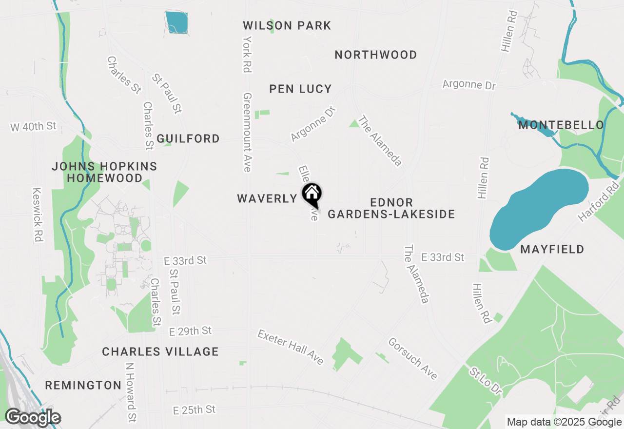 Map of 3520 Ellerslie Avenue, Baltimore, MD 21218